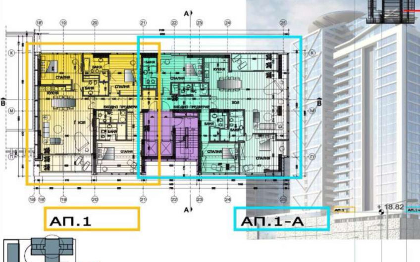 Комплекс от няколко сгради с РЗП 135000m2