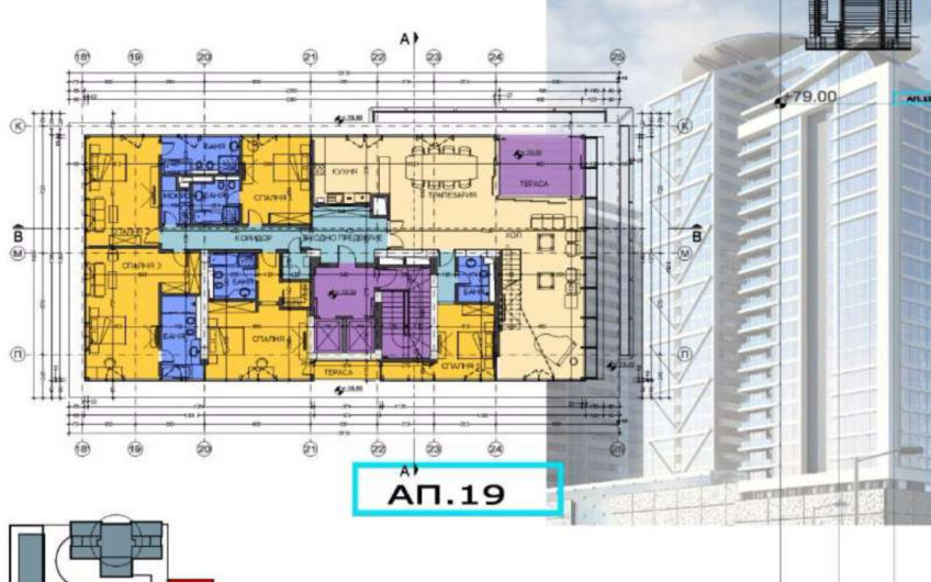 Комплекс от няколко сгради с РЗП 135000m2