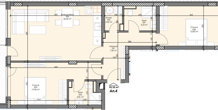 3-СТАЙНИ И МНОГОСТАЙНИ АПАРТАМЕНТИ в Комплекс Охридско езеро парк в центъра на София до парк Възраждане и Mall of Sofia –  Акт16-2026