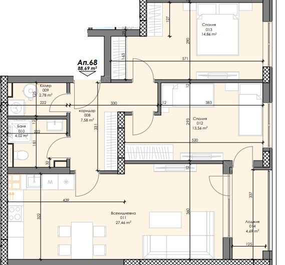 3-СТАЙНИ И МНОГОСТАЙНИ АПАРТАМЕНТИ в Комплекс Охридско езеро парк в центъра на София до парк Възраждане и Mall of Sofia –  Акт16-2026